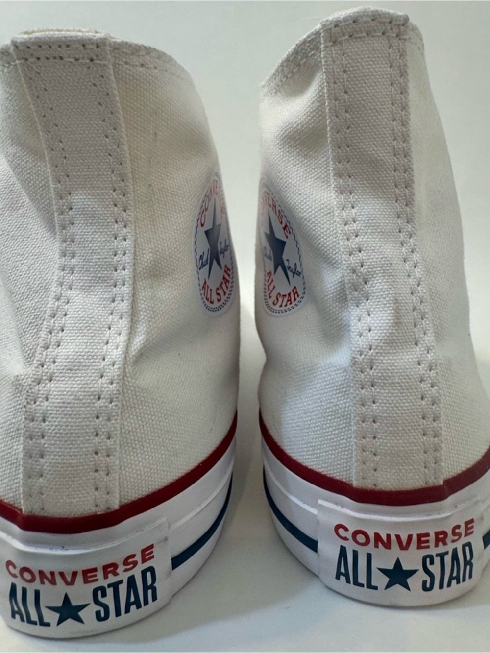 Converse Chuck Taylor All Star High Top White Sneakers Women’s 8.5 (Youth 6.5) - Picture 5 of 9